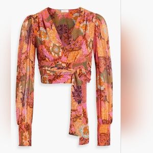 8. NWT A.L.C. SAMARA TOP IN PINK & ORANGE MULTI